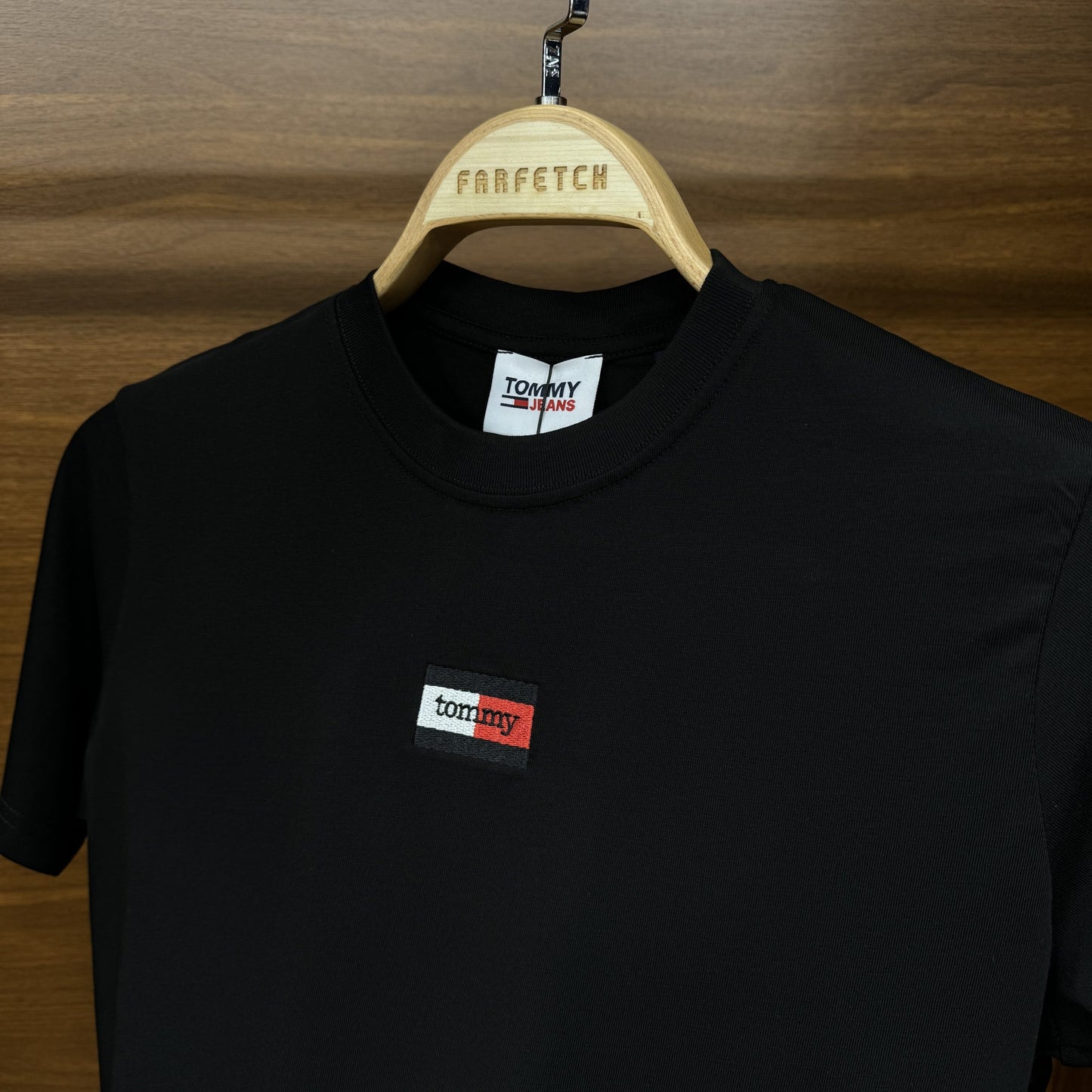 Tommy Hilfiger Nakış Logo Tshirt Siyah