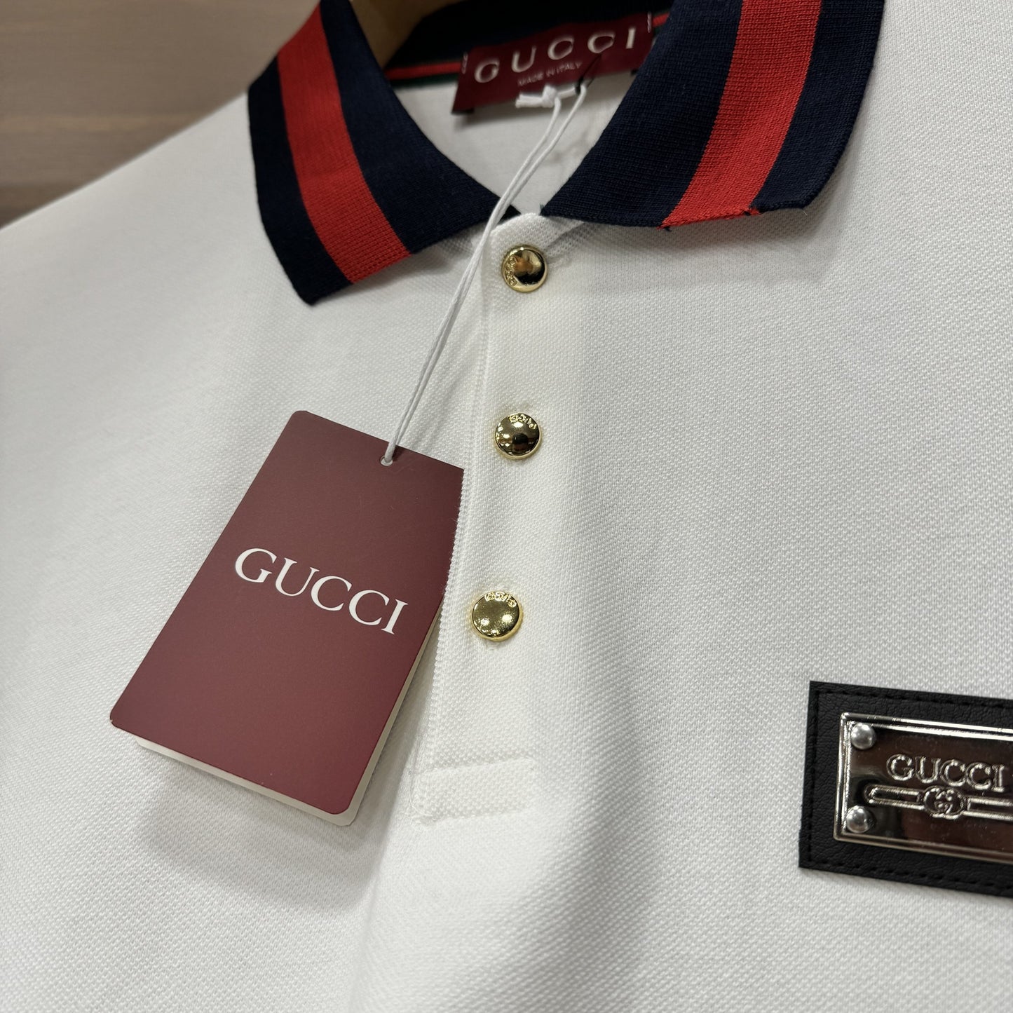 Gucci Polo Yaka Tshirt Beyaz