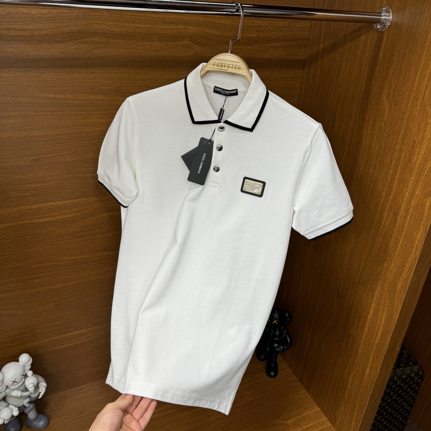 Dolce Gabbana Polo Yaka Tshirt Beyaz