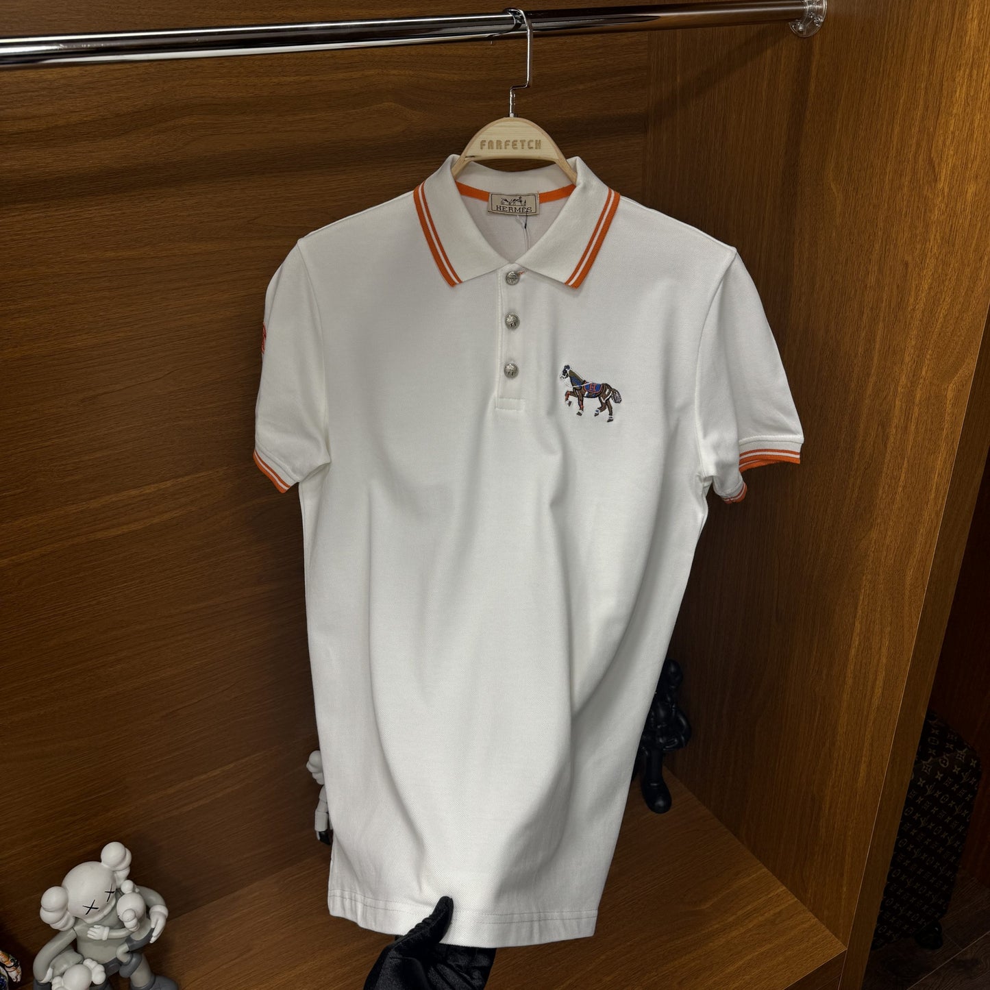 Hermes Polo Yaka Tshirt Beyaz