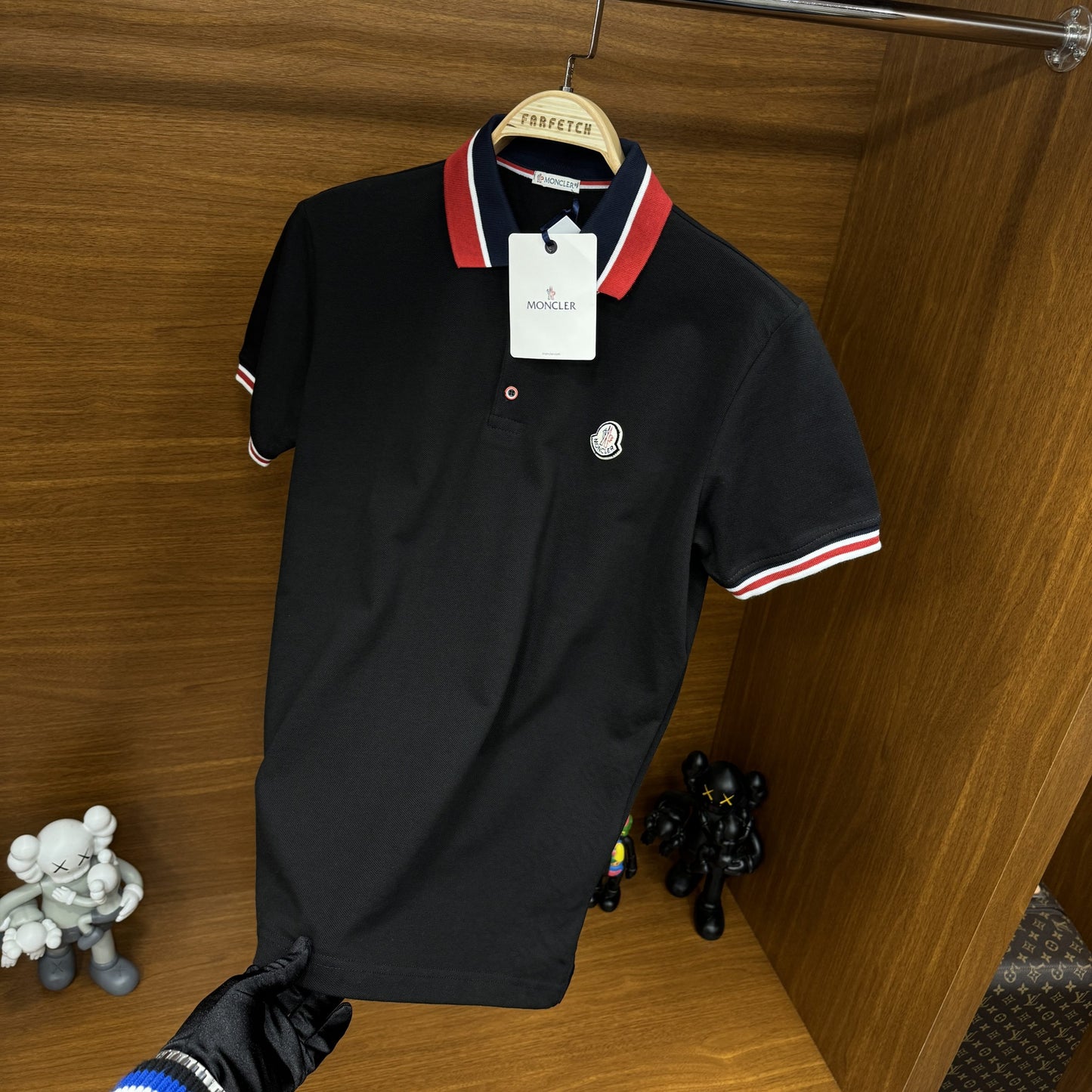 Moncler Polo Yaka Tshirt Siyah