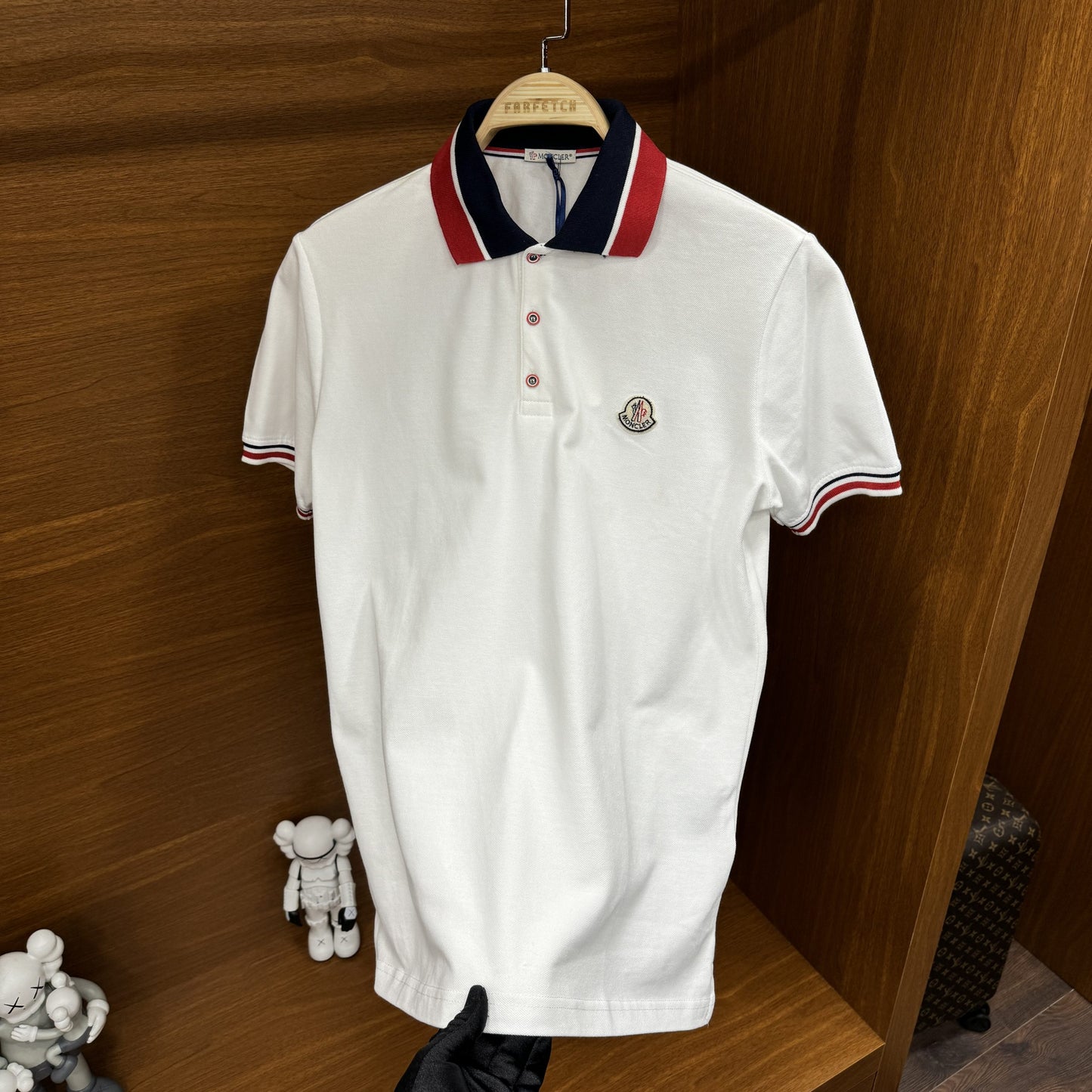 Moncler Polo Yaka Tshirt Beyaz