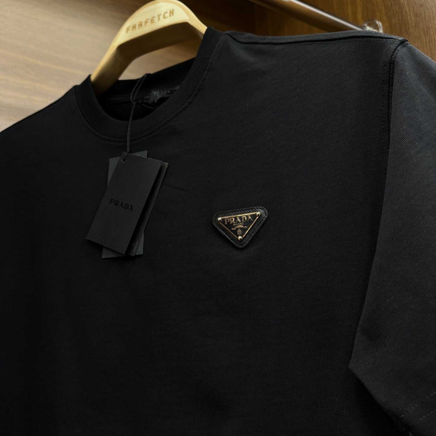 Prada İthal Logo Tshirt Siyah