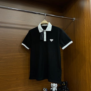 Prada Polo Yaka Tshirt Siyah