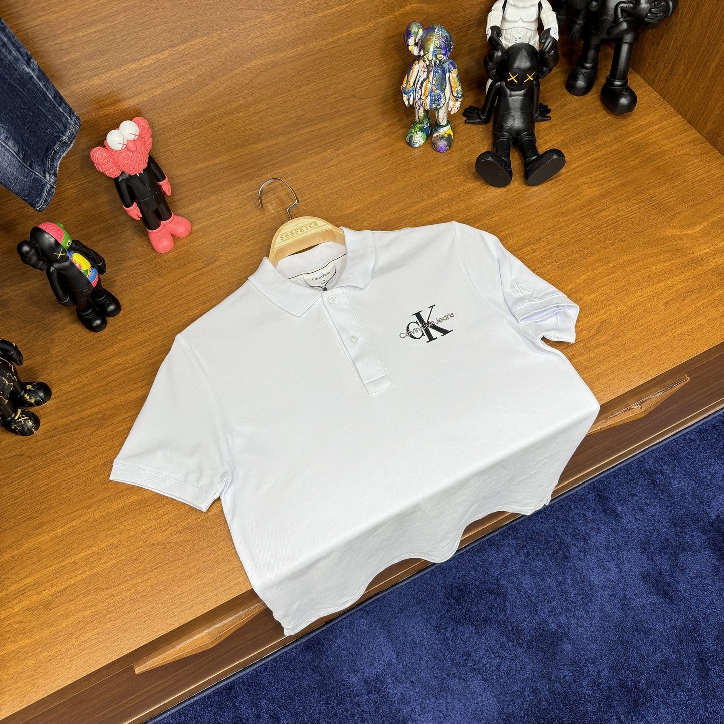 Calvin Klein Polo Yaka Tshirt Beyaz