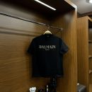 Balmain Nakış Detay Premium Tshirt Siyah