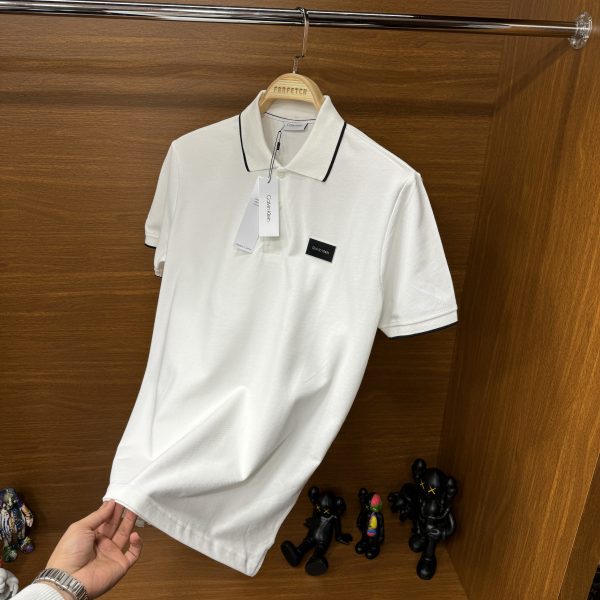 Calvin Klein Polo Yaka Tshirt Beyaz - Görsel 3