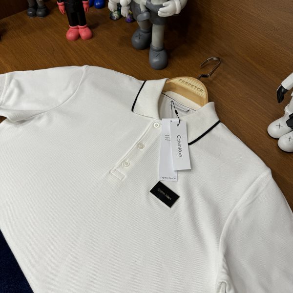 Calvin Klein Polo Yaka Tshirt Beyaz - Görsel 5