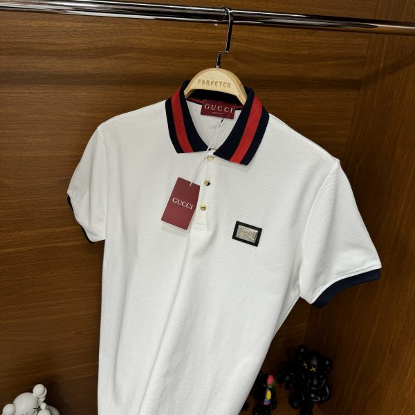 Gucci Polo Yaka Tshirt Beyaz - Görsel 7