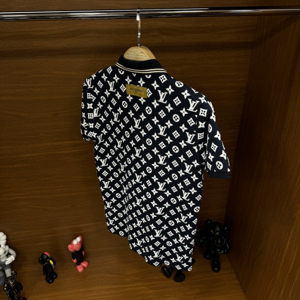 Louis Vuitton Polo Yaka Tshirt Lacivert - Görsel 4