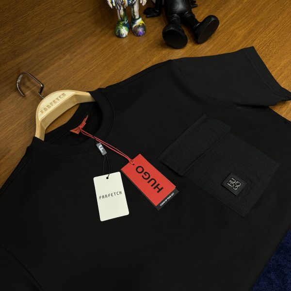 Hugo Boss Cepli Tshirt Siyah - Görsel 4