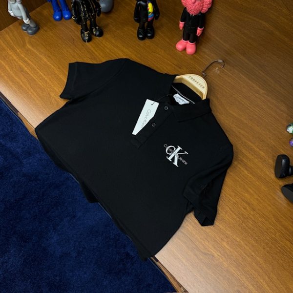 Calvin Klein Polo Yaka Tshirt Siyah - Görsel 3