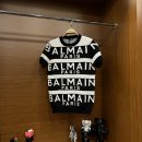 Balmain Premium Örme Triko Tshirt Siyah